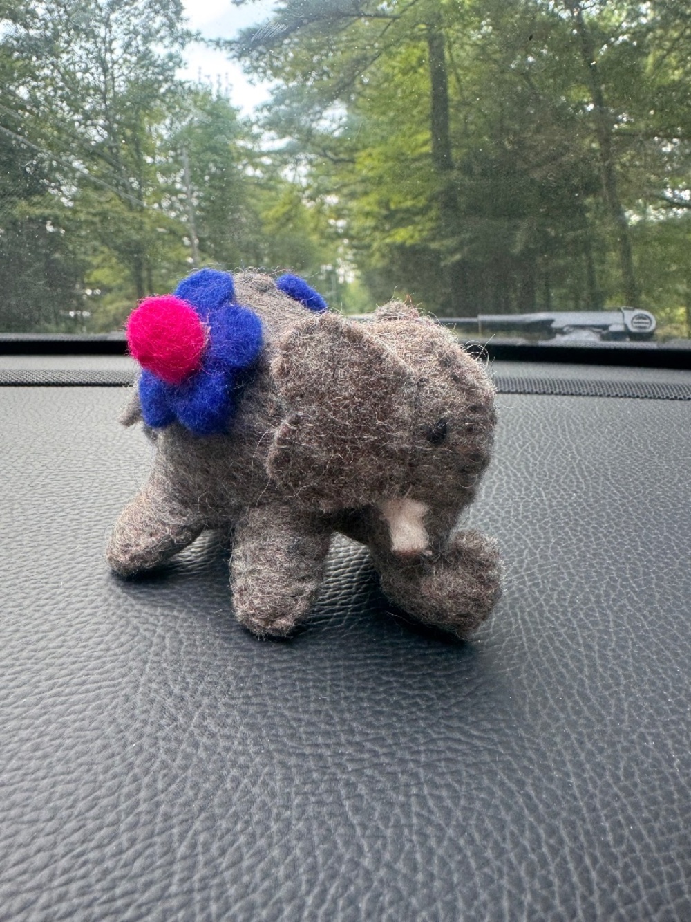 Handmade Felt Elephant, Decorative Elephant,